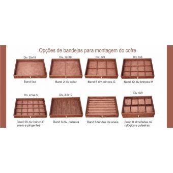 Cofre para Joias - CED 6040-40 (REVEST. INTERNO/EXTERNO)
